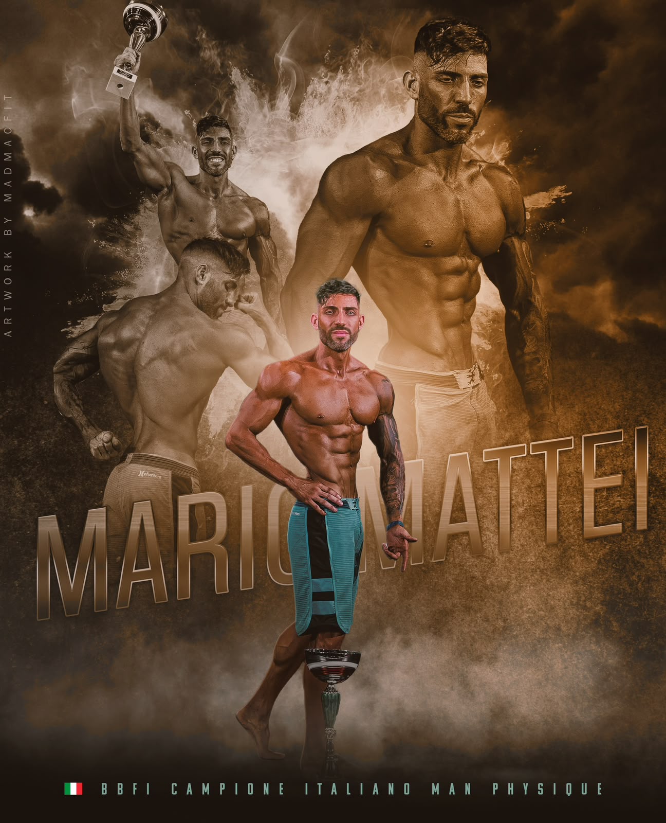 Mario Mattei, campione italiano BBFI nella categoria Men's Physique